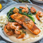 Salmón y Camarones Cremosos a la Toscana sobre Puré 4 younes1388 Creamy Tuscan Salmon and Shrimp over Mashed Sauce 7e958deb e3a9 455e 86e8 7c61c7a3cc93 0