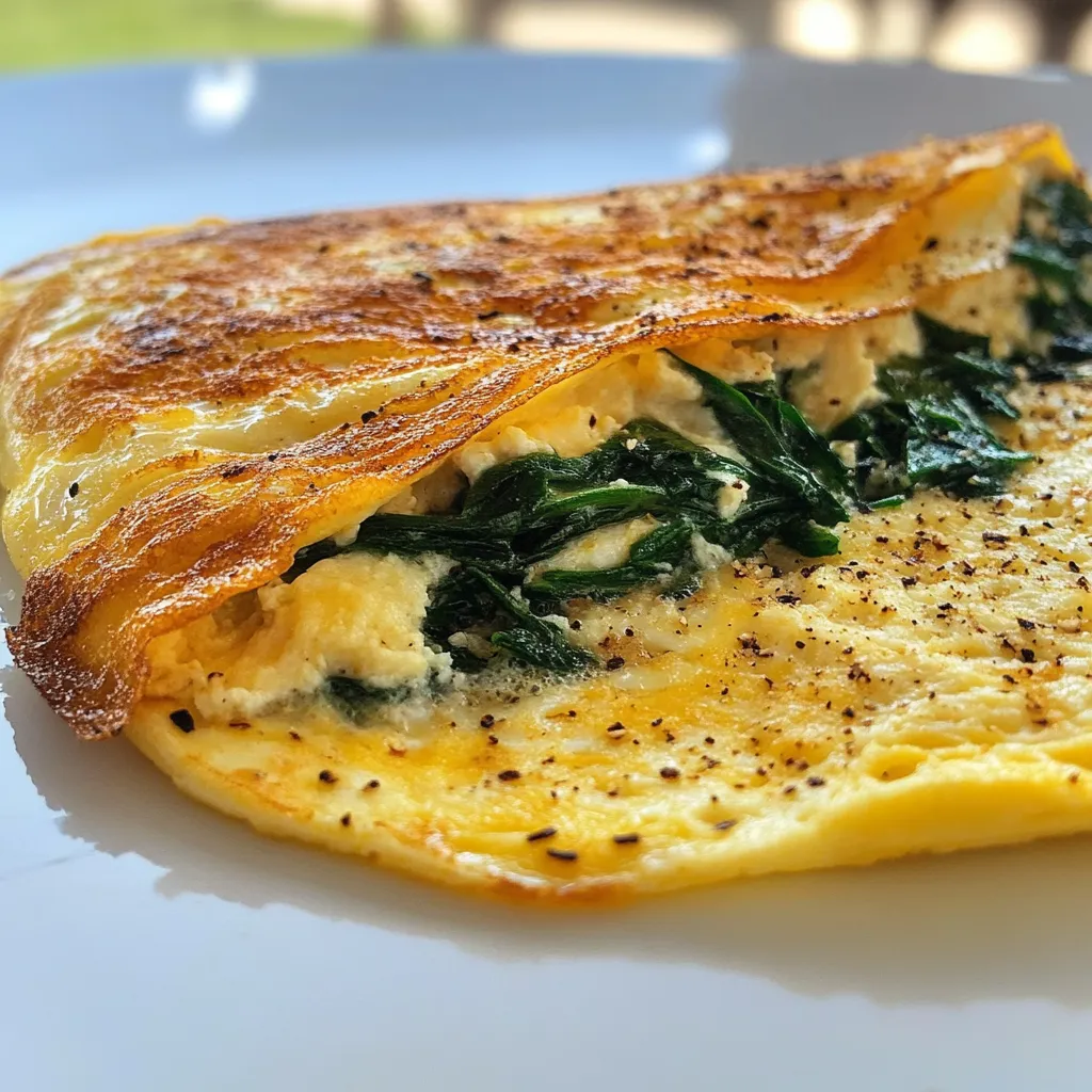 Omelette de Claras con Espinaca : Un Desayuno Saludable y Delicioso